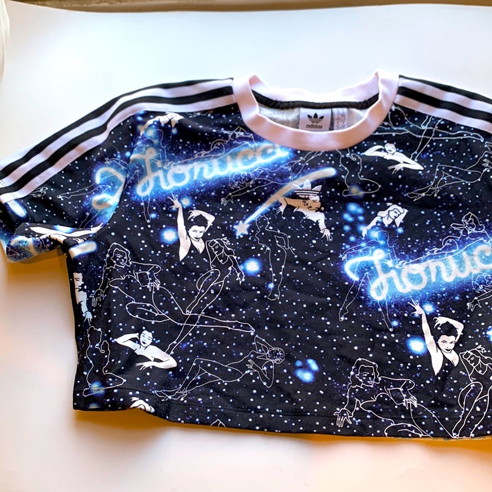 Adidas x Fiorucci Graphic Cropped Tee Size L